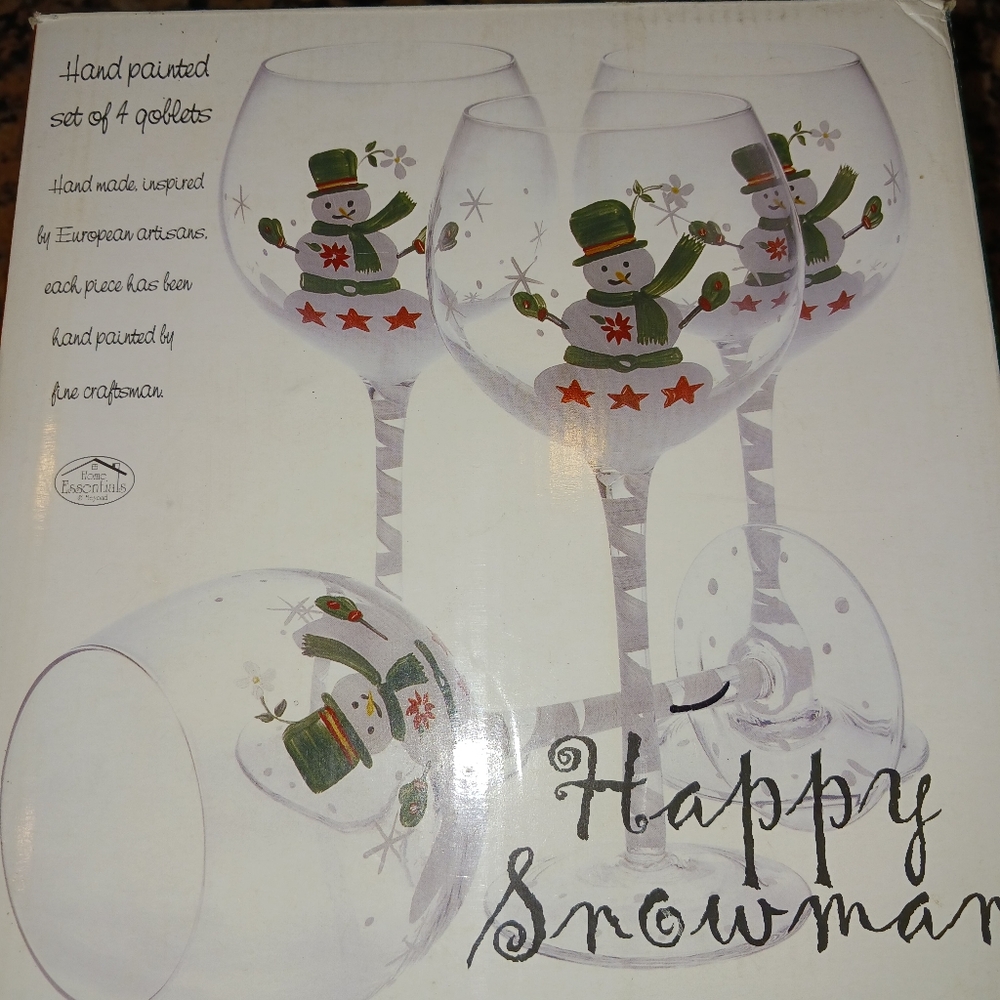 Hand painted goblets